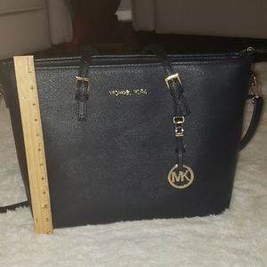 Navy designer laptop work bag